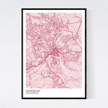Load image into Gallery viewer, Dewsbury City Map Print