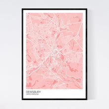 Load image into Gallery viewer, Dewsbury City Map Print