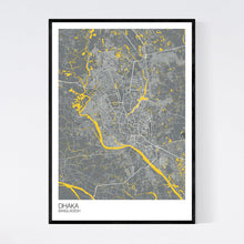Load image into Gallery viewer, Dhaka City Map Print
