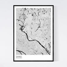 Load image into Gallery viewer, Dhaka City Map Print