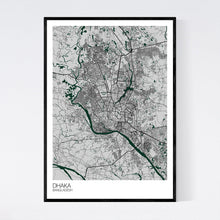Load image into Gallery viewer, Dhaka City Map Print