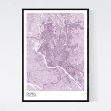 Load image into Gallery viewer, Dhaka City Map Print