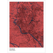 Load image into Gallery viewer, Map of Dhaka, Bangladesh