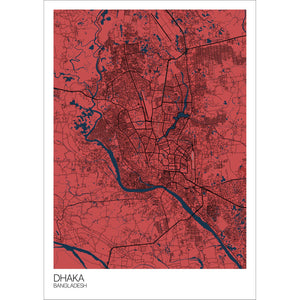 Map of Dhaka, Bangladesh