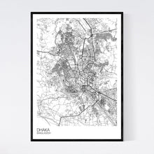 Load image into Gallery viewer, Dhaka City Map Print