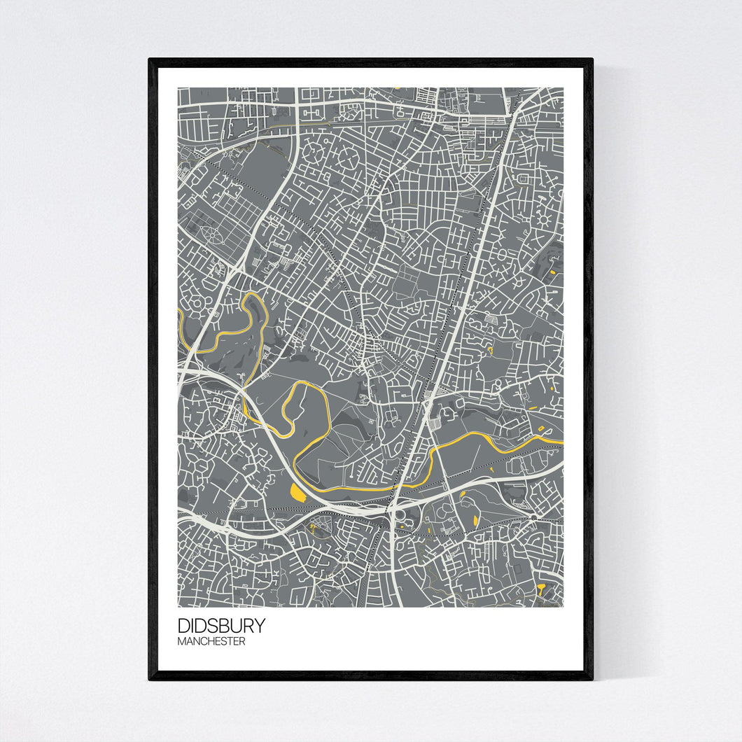 Didsbury Neighbourhood Map Print