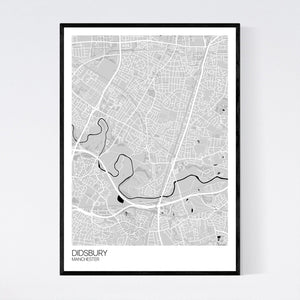 Didsbury Neighbourhood Map Print