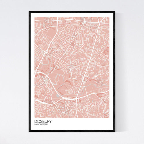 Map of Didsbury, Manchester