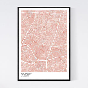 Map of Didsbury, Manchester