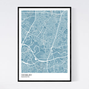 Didsbury Neighbourhood Map Print