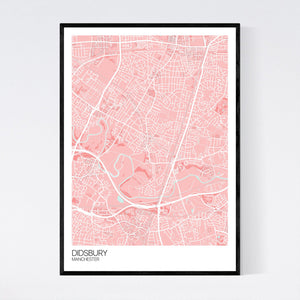 Didsbury Neighbourhood Map Print