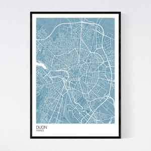 Map of Dijon, France