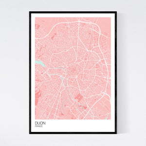 Dijon City Map Print