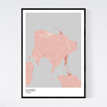 Load image into Gallery viewer, Djerba Island Map Print