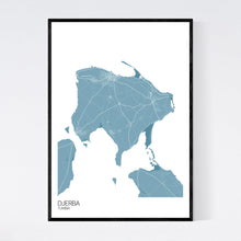 Load image into Gallery viewer, Djerba Island Map Print