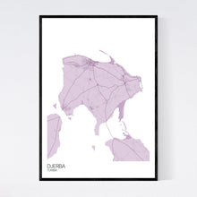 Load image into Gallery viewer, Djerba Island Map Print
