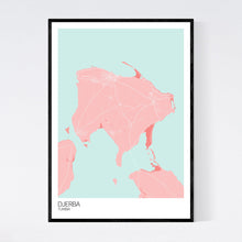 Load image into Gallery viewer, Djerba Island Map Print