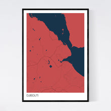 Load image into Gallery viewer, Djibouti Country Map Print