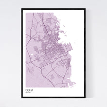 Load image into Gallery viewer, Doha City Map Print