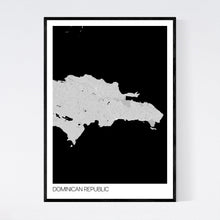 Load image into Gallery viewer, Dominican Republic Country Map Print
