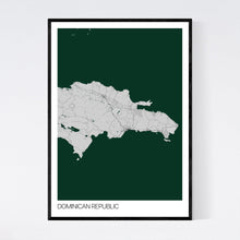 Load image into Gallery viewer, Dominican Republic Country Map Print