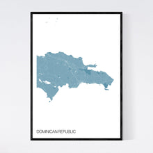 Load image into Gallery viewer, Dominican Republic Country Map Print