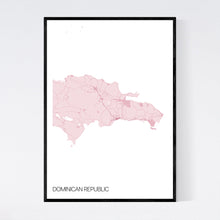 Load image into Gallery viewer, Dominican Republic Country Map Print