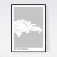 Load image into Gallery viewer, Dominican Republic Country Map Print