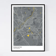 Load image into Gallery viewer, Doncaster City Map Print