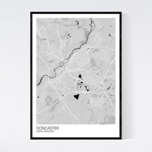 Doncaster City Map Print