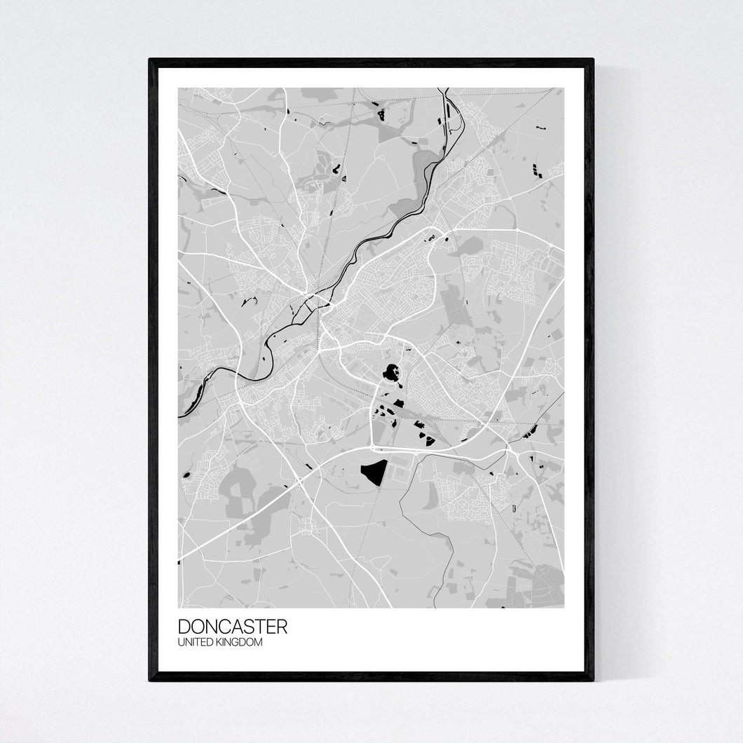 Doncaster City Map Print