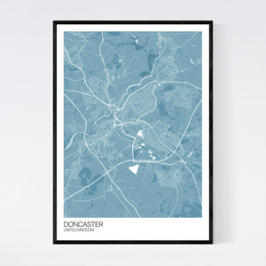 Doncaster City Map Print