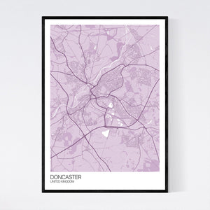 Doncaster City Map Print