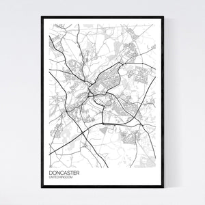 Map of Doncaster, United Kingdom