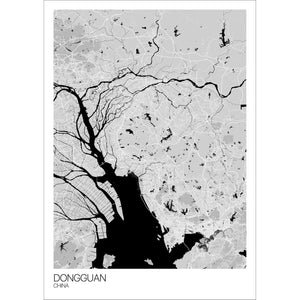 Map of Dongguan, China