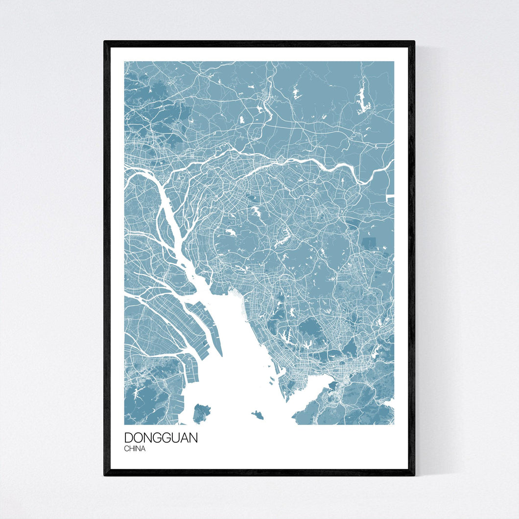 Dongguan City Map Print
