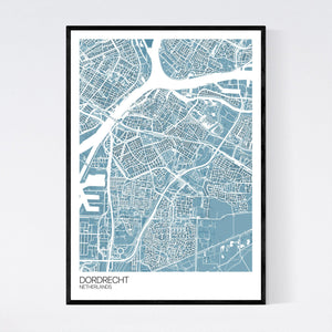 Dordrecht City Map Print