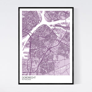 Dordrecht City Map Print