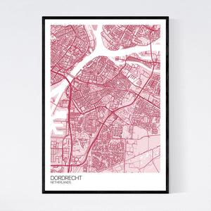 Dordrecht City Map Print
