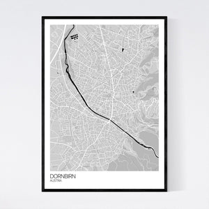 Dornbirn City Map Print