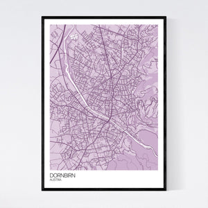 Dornbirn City Map Print