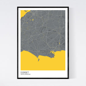 Dorset Region Map Print