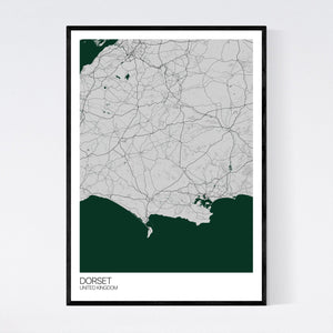 Dorset Region Map Print