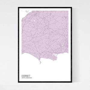 Dorset Region Map Print