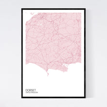 Load image into Gallery viewer, Dorset Region Map Print