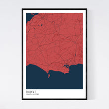 Load image into Gallery viewer, Map of Dorset, United Kingdom