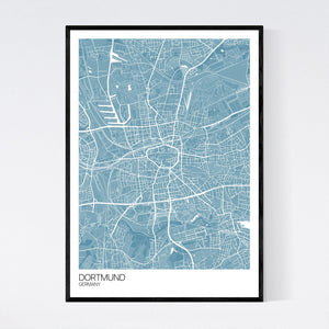 Dortmund City Map Print