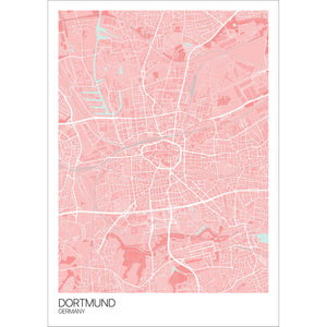 Map of Dortmund, Germany