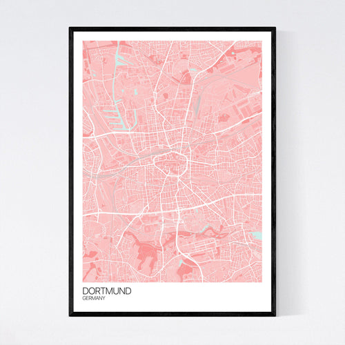 Map of Dortmund, Germany