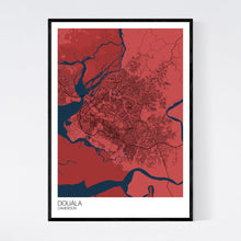 Load image into Gallery viewer, Douala City Map Print